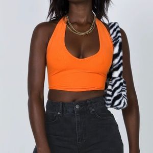 Princess Polly CAYLEY TOP ORANGE